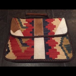 Handmade Boho Leather Turkish Handbag / Laptop bag